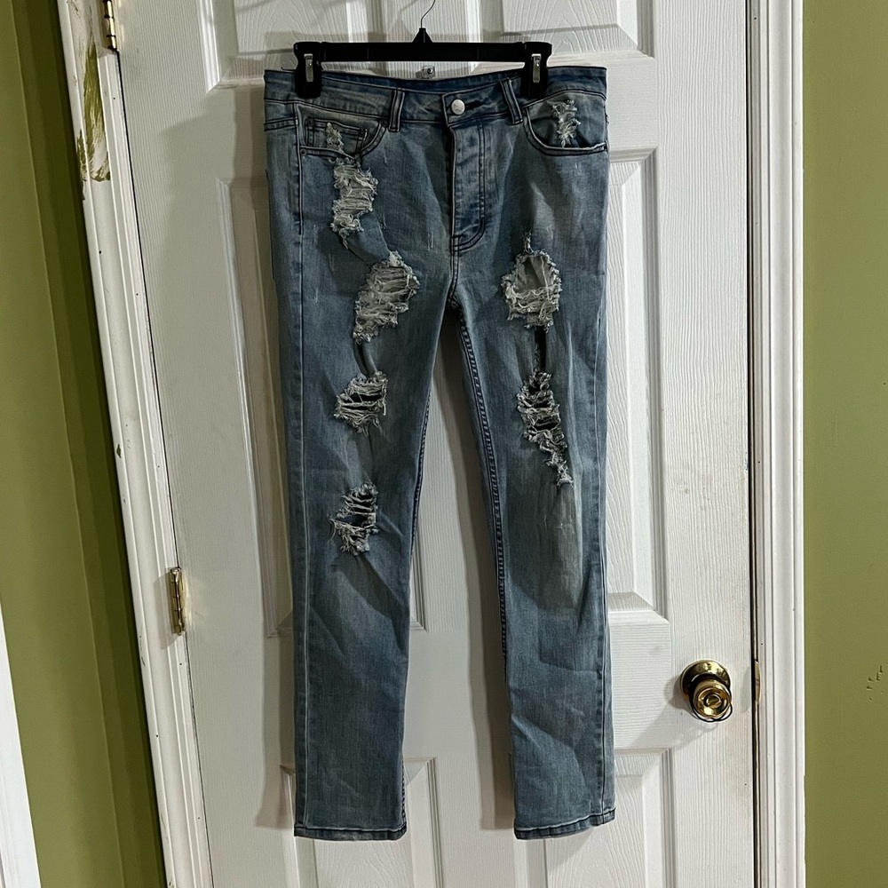 OAK women’s skinny jeans size 31 distressed